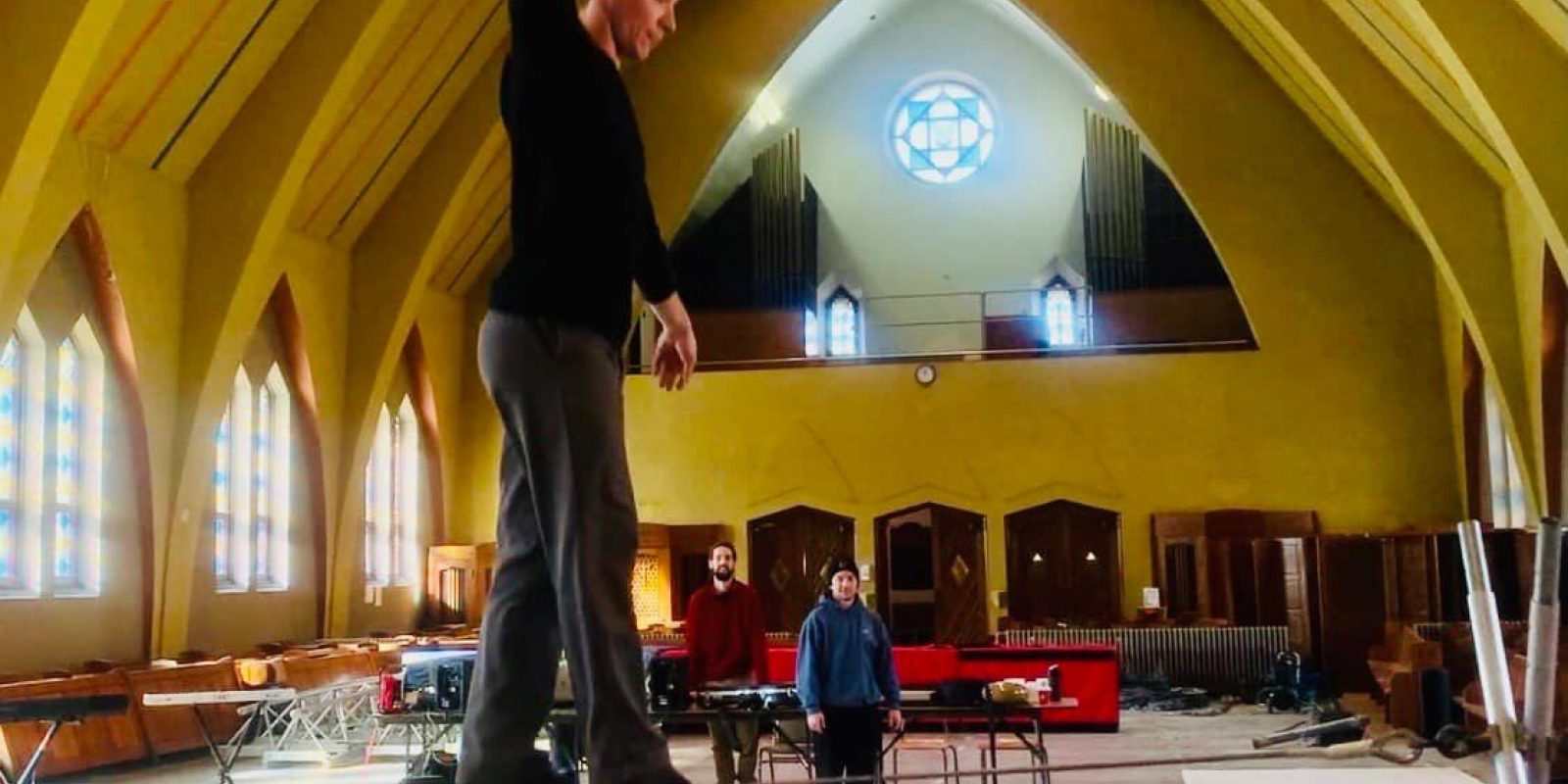 Occupation transitoire dans l'église Saint-Enfant-Jésus